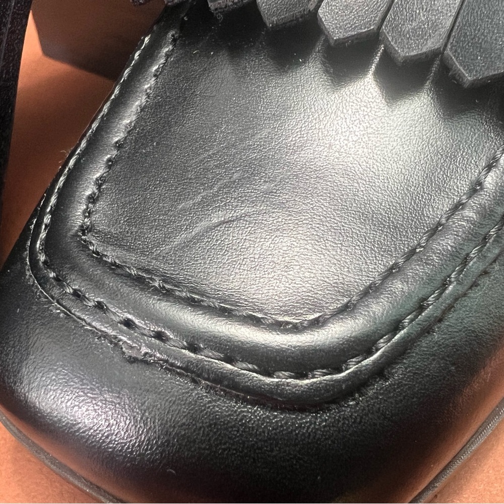 New Marc Fisher Women's Hamish Block Heel Square Toe Dress Loafers Size:7 1/2 - Picture 4 of 15